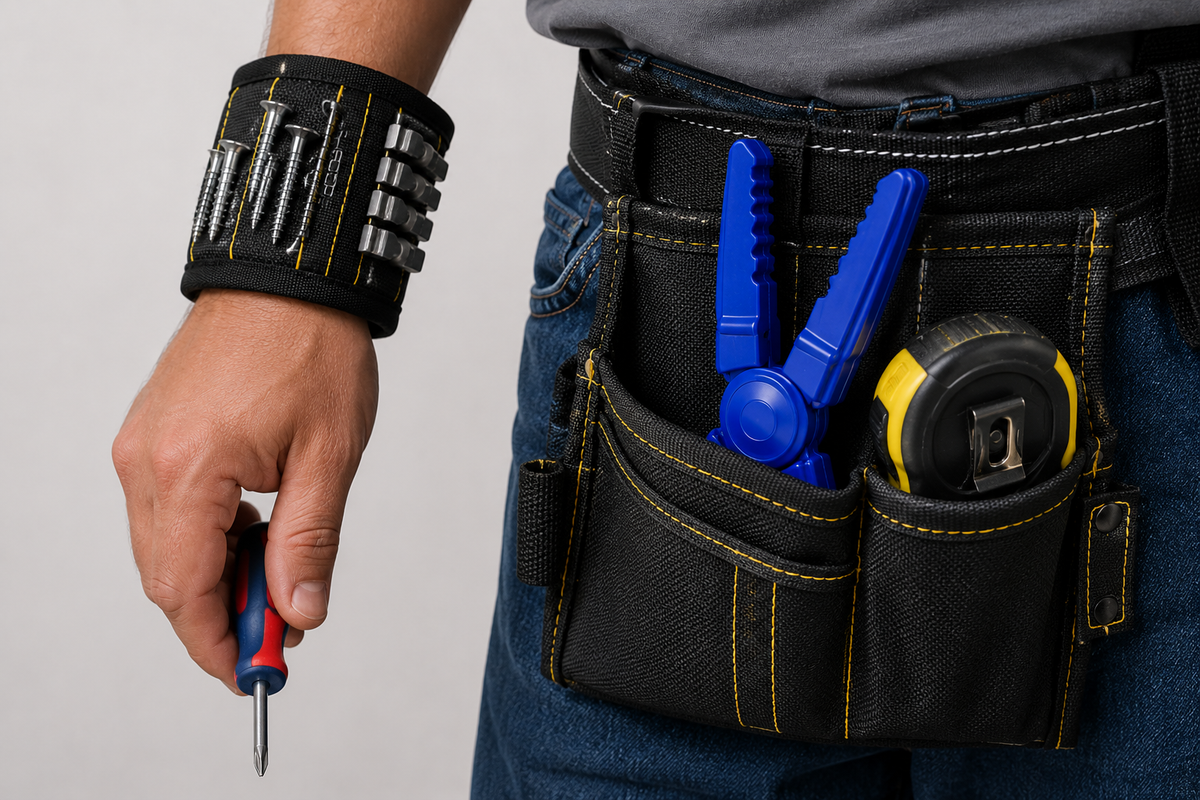 Kit Pulsera Magnética y Sujetador de Clavos