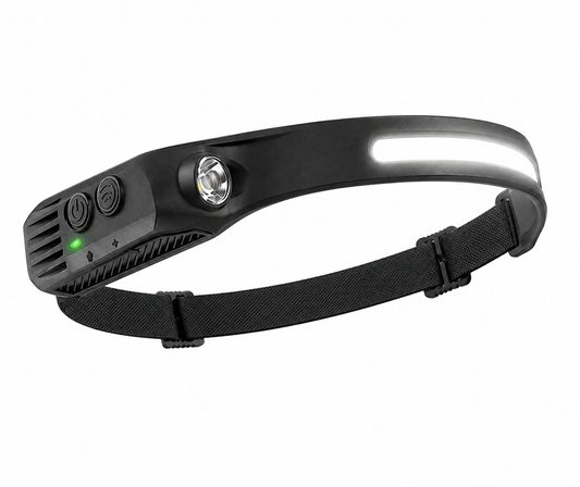 Linterna Frontal LED Manos Libres con Sensor de Movimiento
