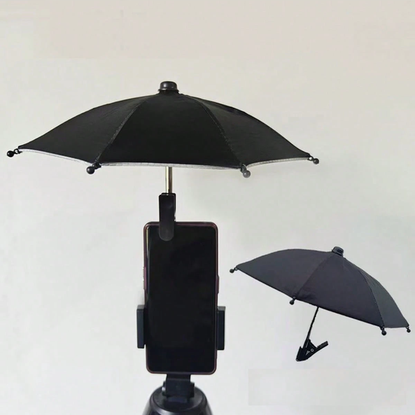 Soporte para Celular con Sombrilla para Bicicleta y Moto – Giratorio 360°